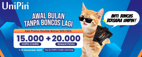 Awal Bulan Tanpa Boncos Lagi di UniPin! Dapatkan Double Bonus 50%+50% Khusus Untukmu!